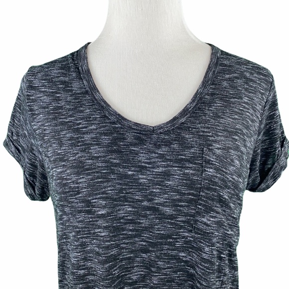 Cotton On Black Single Pocket Cuffed Sleeve Tee - Picture 2 of 11